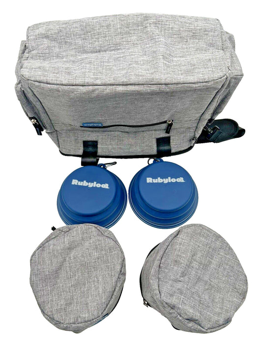 Rubyloo Dog Travel Bag And Accessories Supplies Organizer 5-Piece Fur Baby Bag