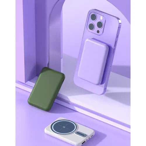 Magnetic Wireless Charging Power Bank 10000mAh Mobile Battery Portable Fast Char