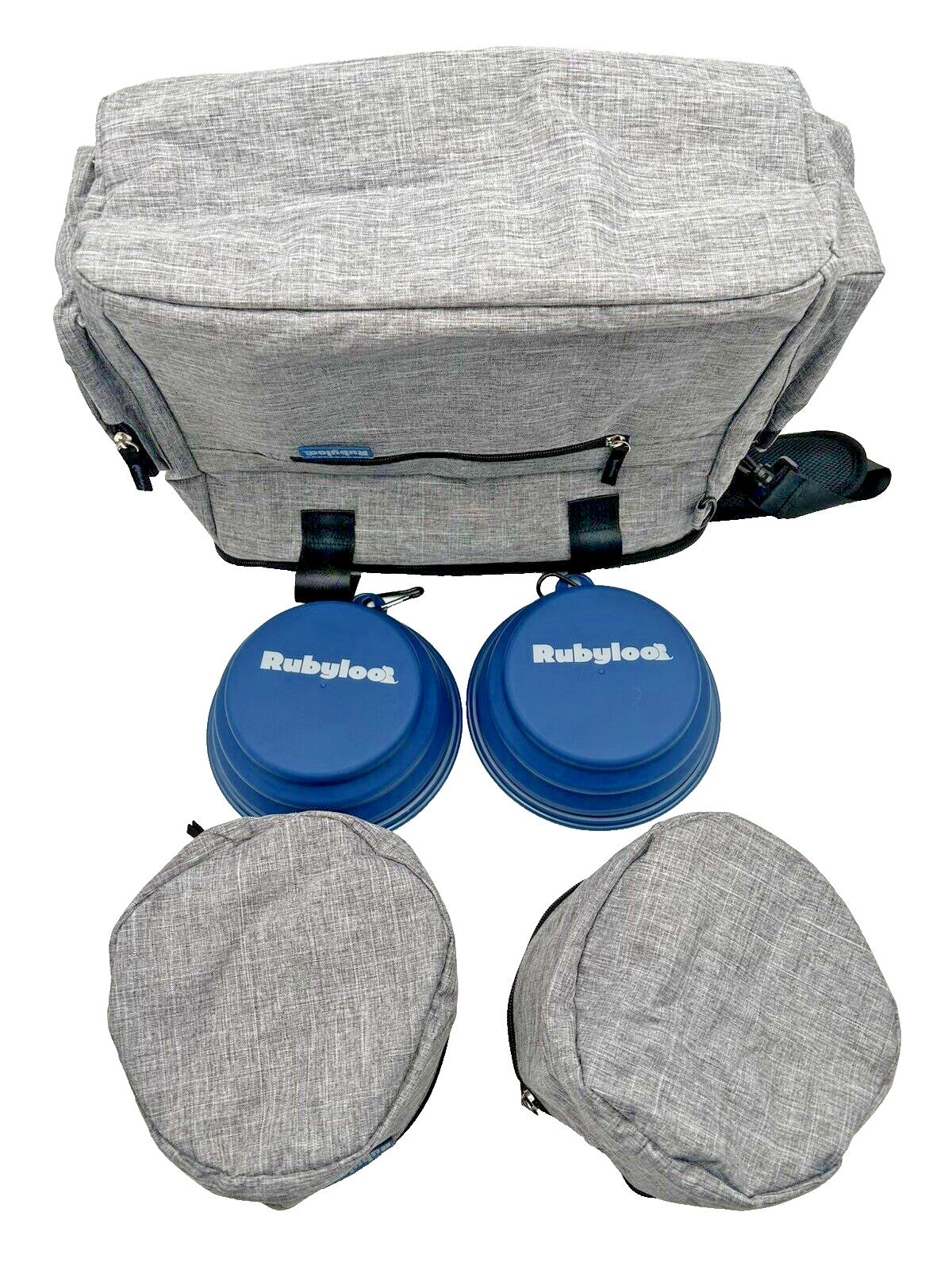 Rubyloo Dog Travel Bag And Accessories Supplies Organizer 5-Piece Fur Baby Bag