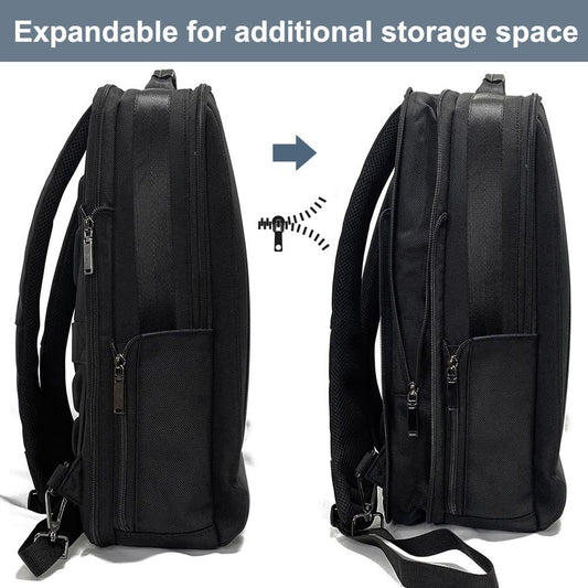 TELOSPORTS 15.6 inch Laptop Business Black Backpack - Convertible and Spaciou...