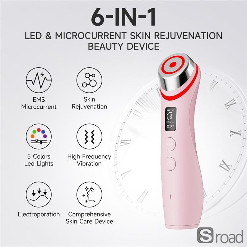 Rechargeable Microcurrent Facial Massager, Skin Tightening Anti-Aging Lifting
