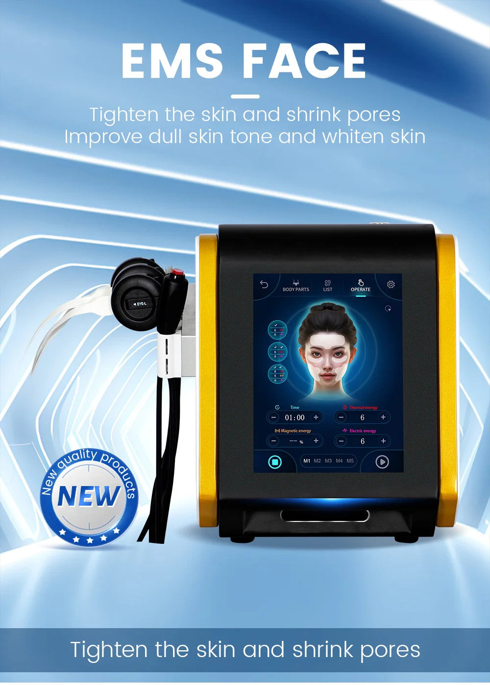 Non-invasive Face Lift Facial Skin Tighten Lifting Machine Wrinkle Reduction SPA